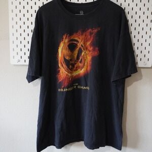 The Hunger Games Mockingjay T‎ Shirt Movie Promo Black XXL Graphic Tee